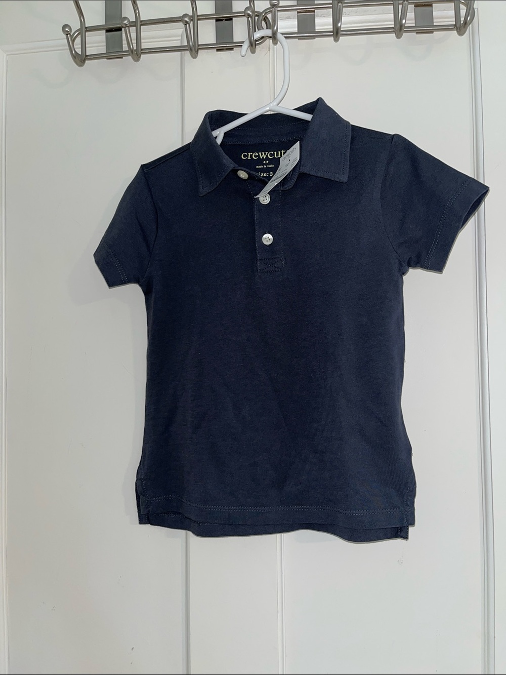 NWT Crewcuts CHARCOAL Blue Polo Shirt for Kids size 3